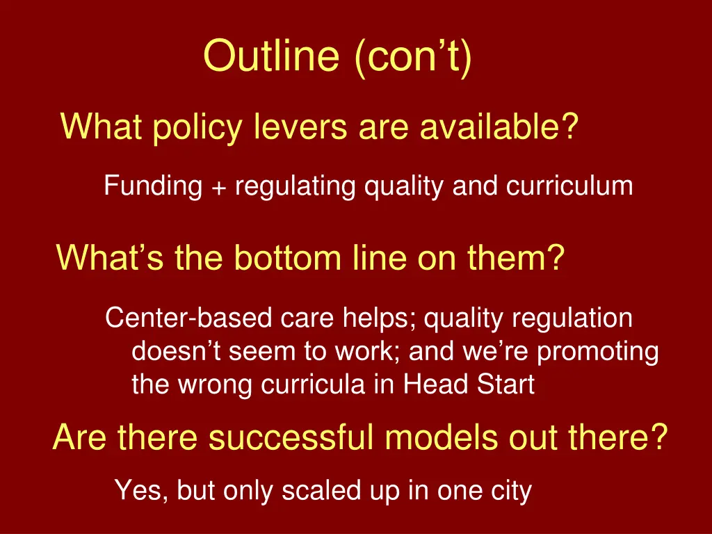 outline con t