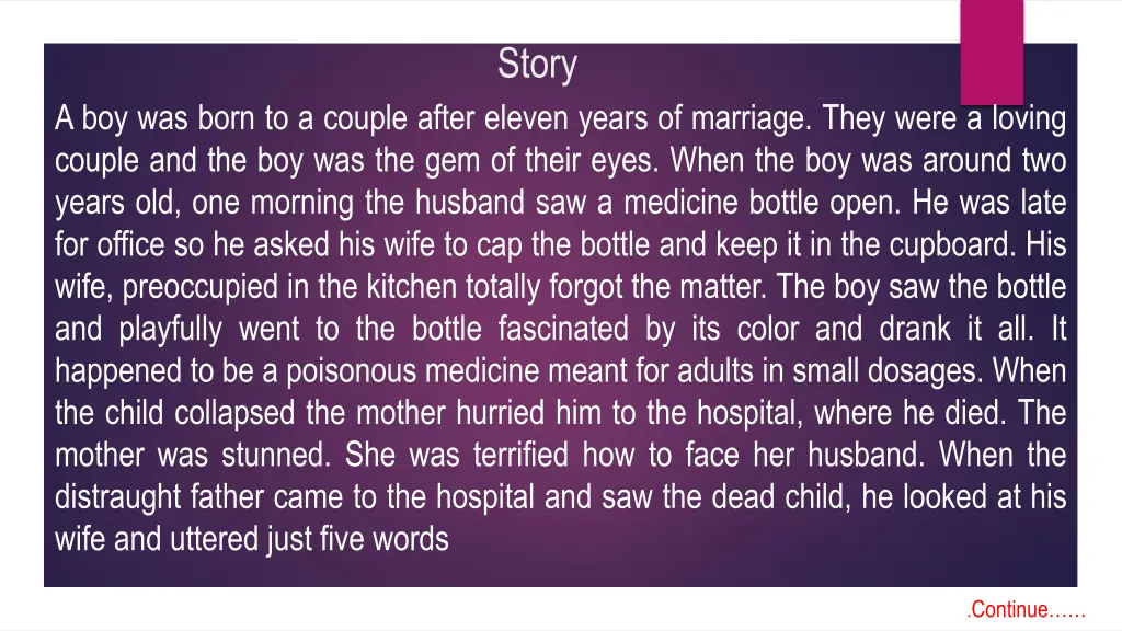 story