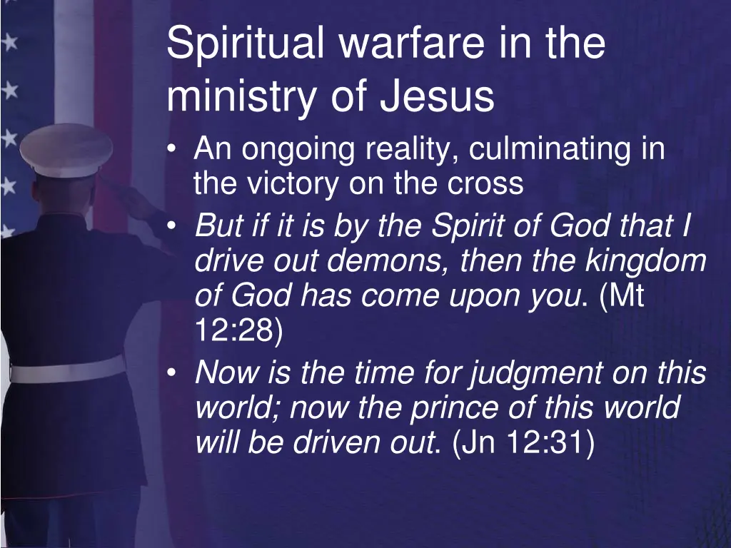 spiritual warfare in the ministry of jesus
