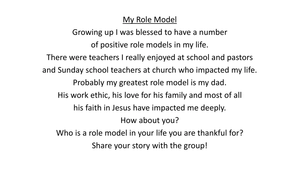my role model