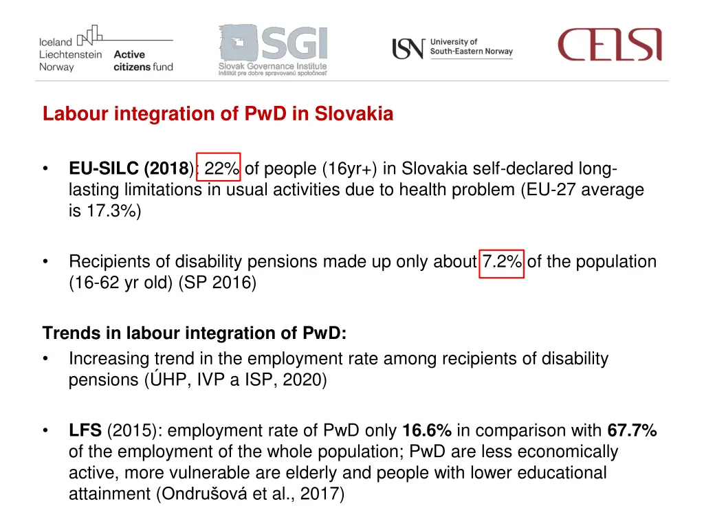 labour integration of pwd in slovakia