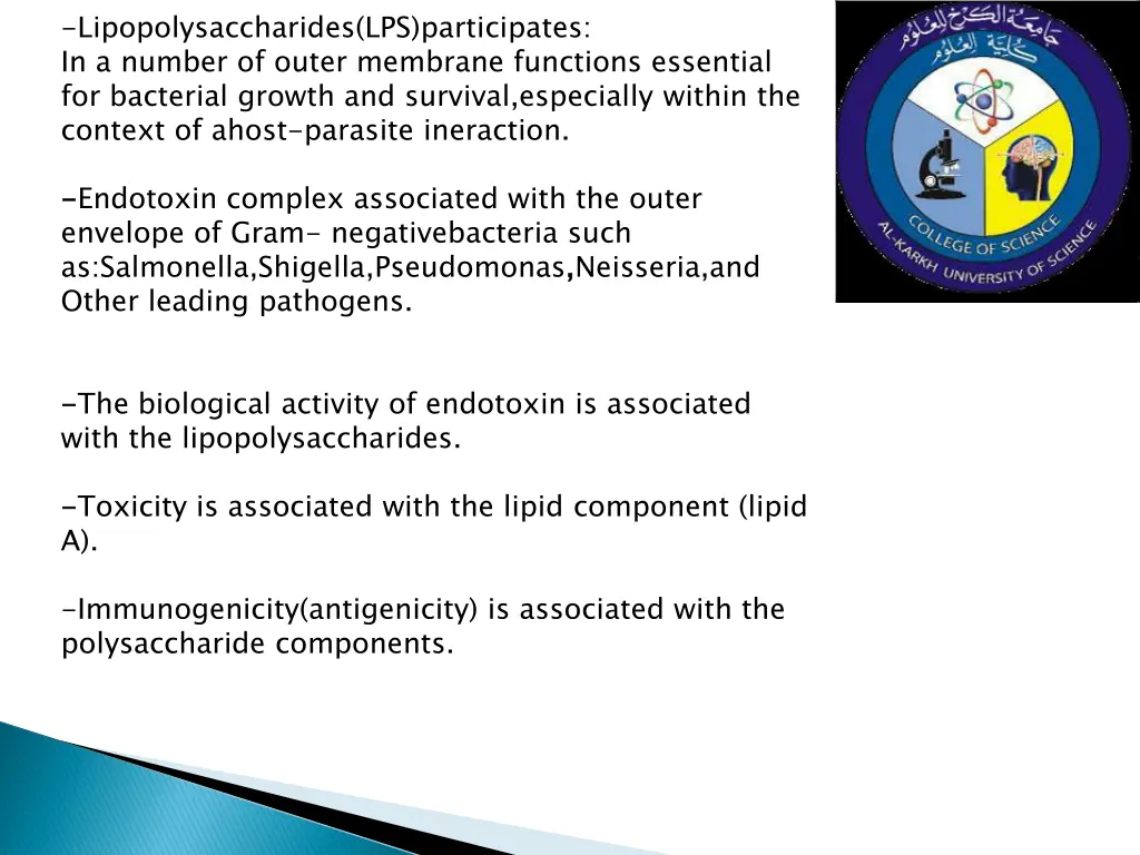 lipopolysaccharides lps participates in a number