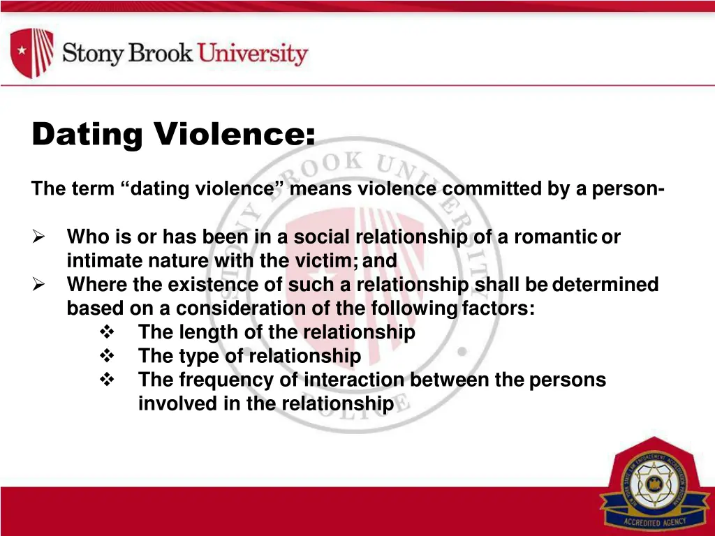 dating violence