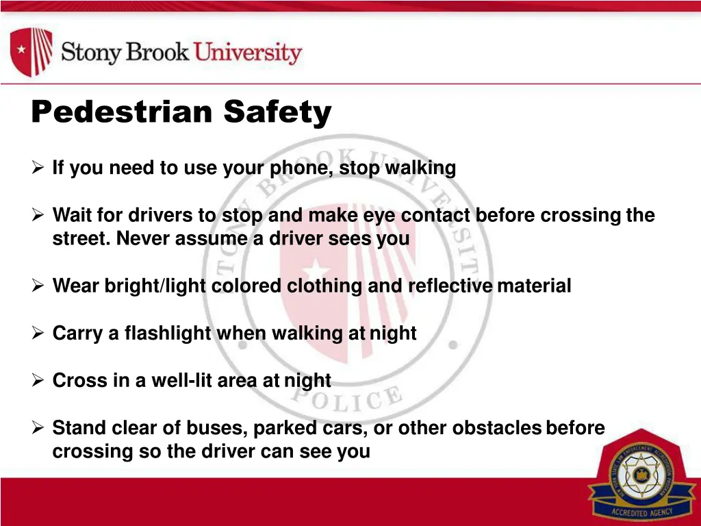 pedestrian safety