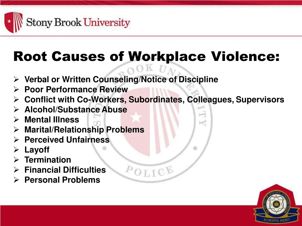 root causes of workplace violence