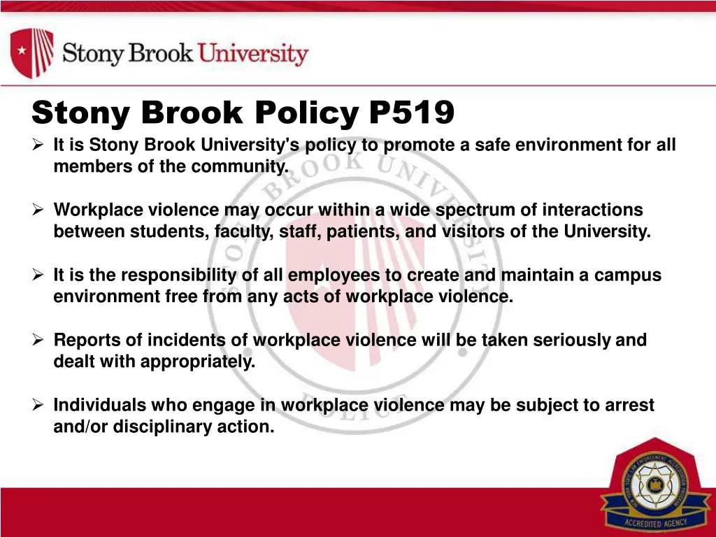 stony brook policy p519 it is stony brook