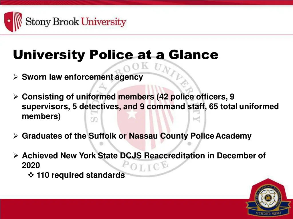 university police at a glance
