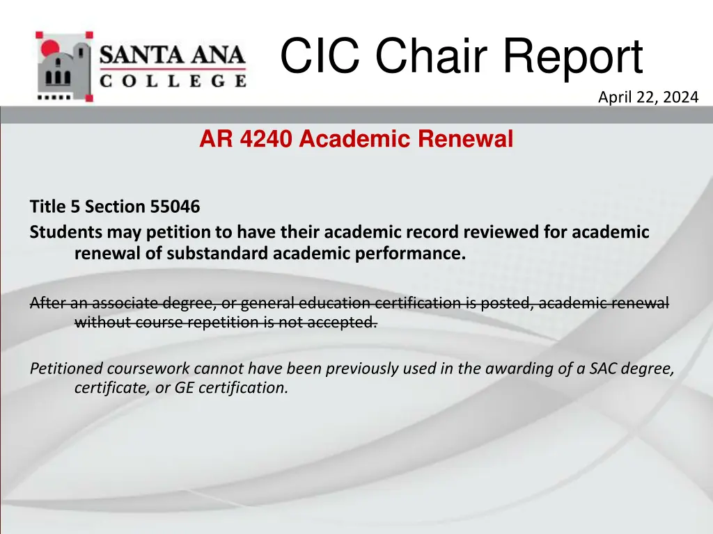 cic chair report 3