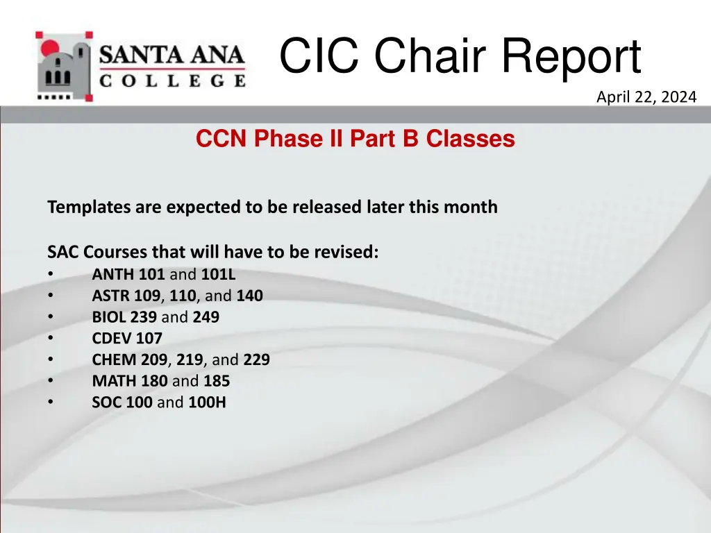 cic chair report 9