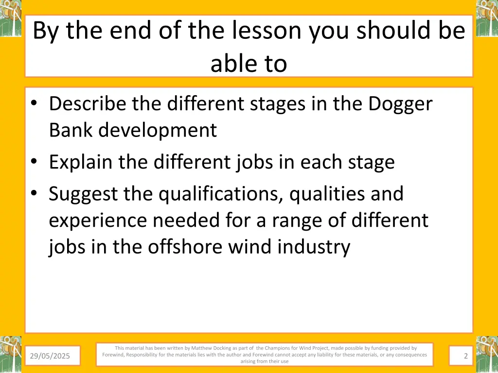 by the end of the lesson you should be able to