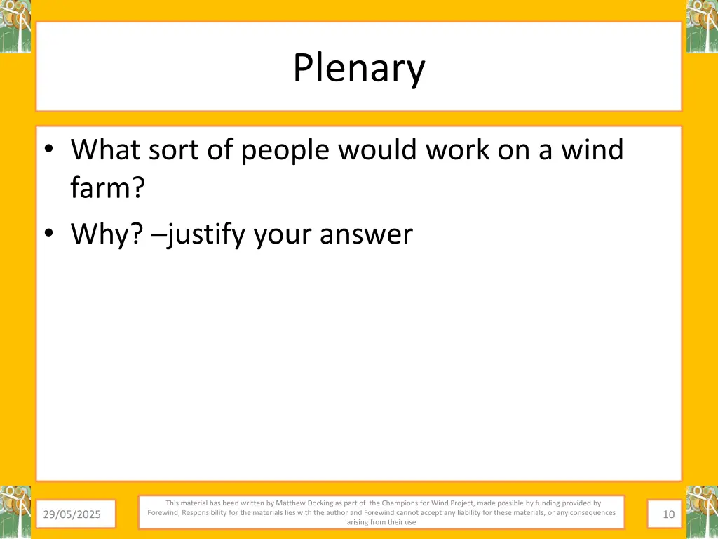 plenary