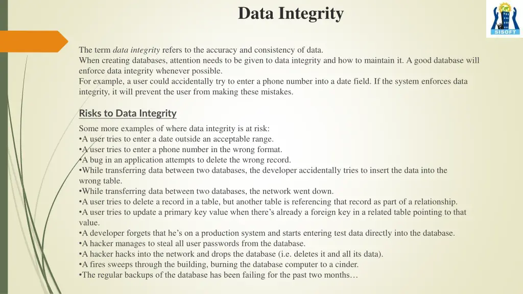 data integrity