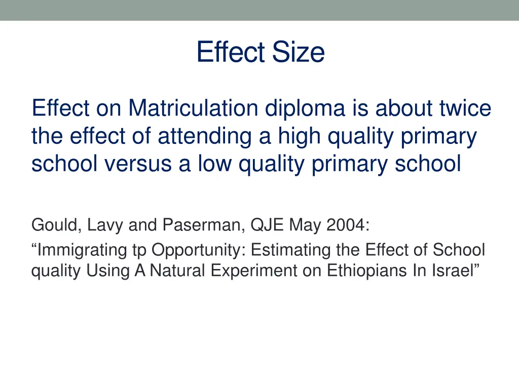 effect size