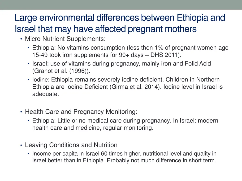 large environmental differences between ethiopia