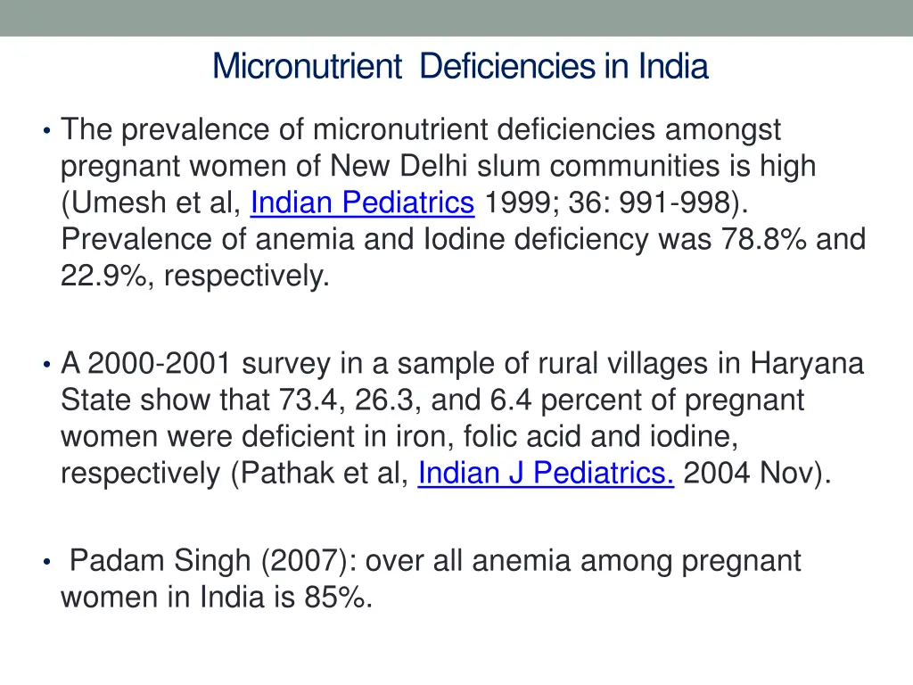 micronutrient deficiencies in india