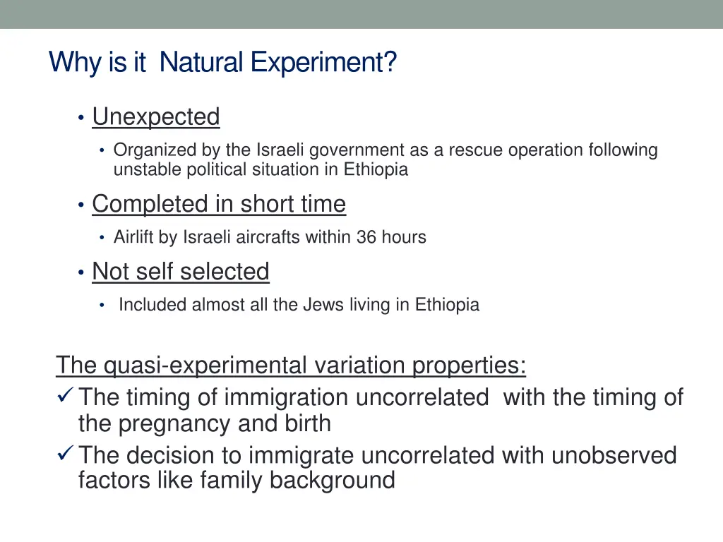 why is it natural experiment