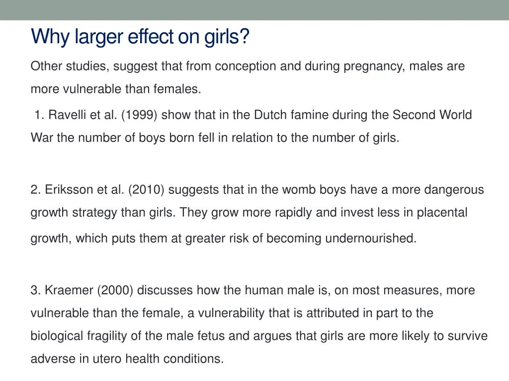 why larger effect on girls 1