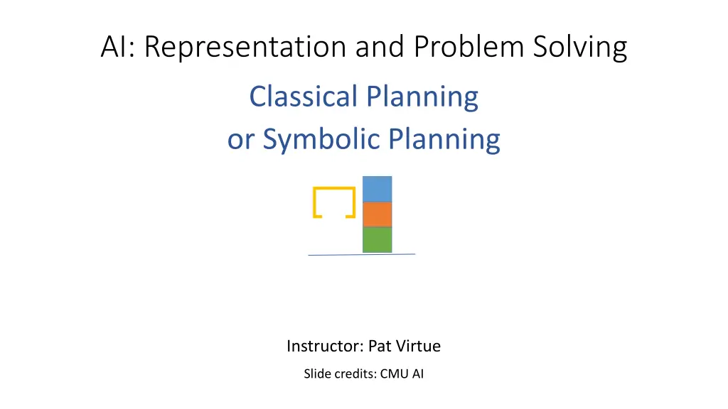 ai representation and problem solving