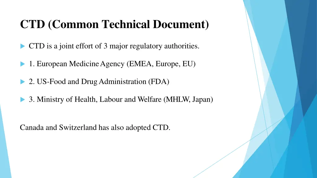 ctd common technical document