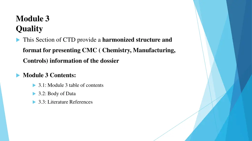 module 3 quality