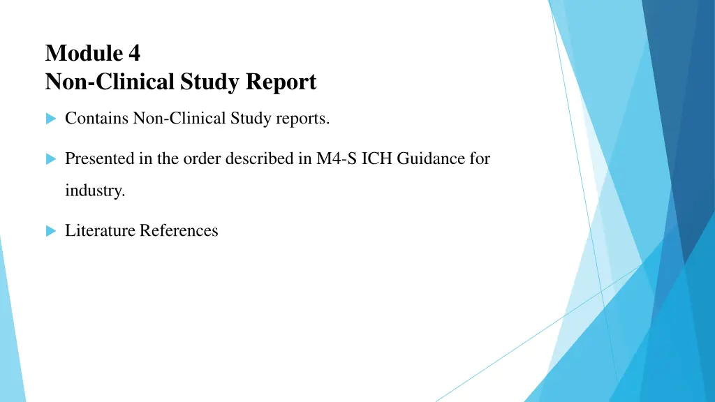 module 4 non clinical study report
