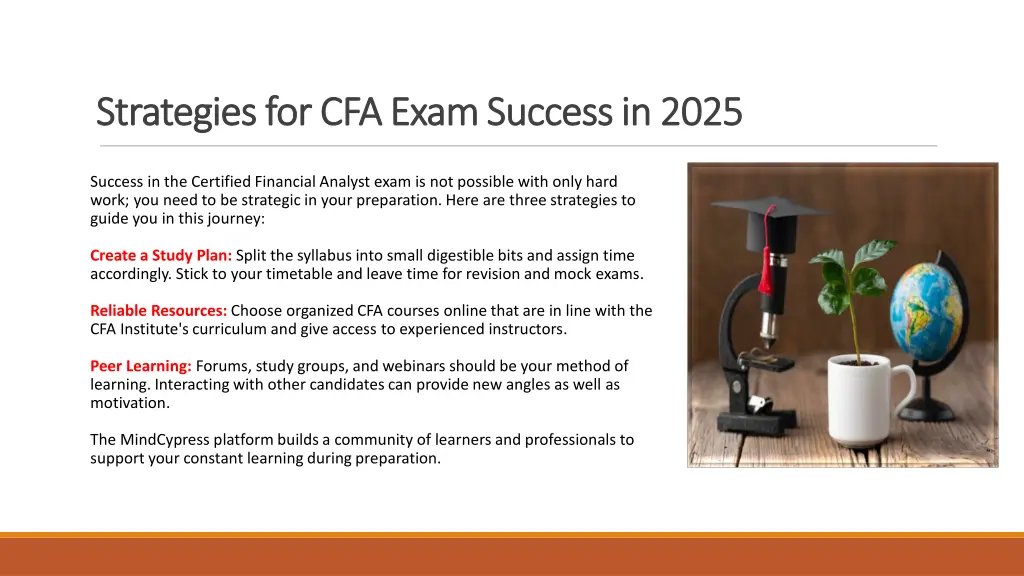 strategies for cfa exam success in 2025