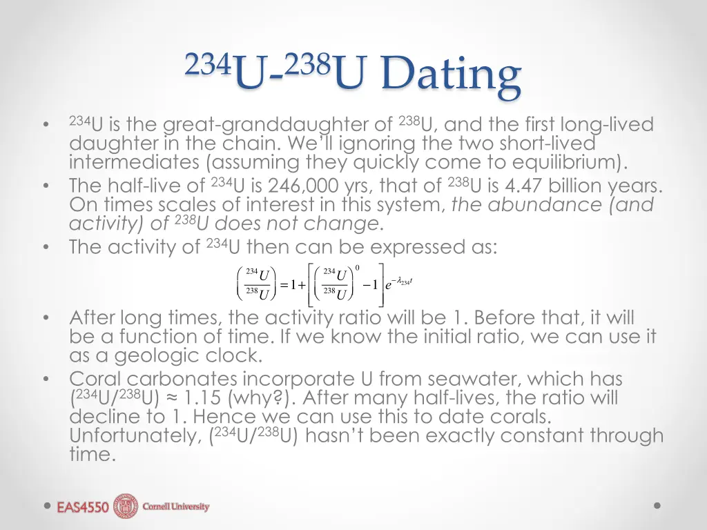 234 u 238 u dating