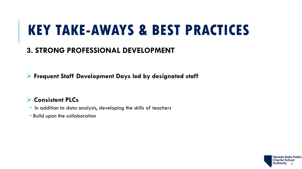 key take aways best practices 2