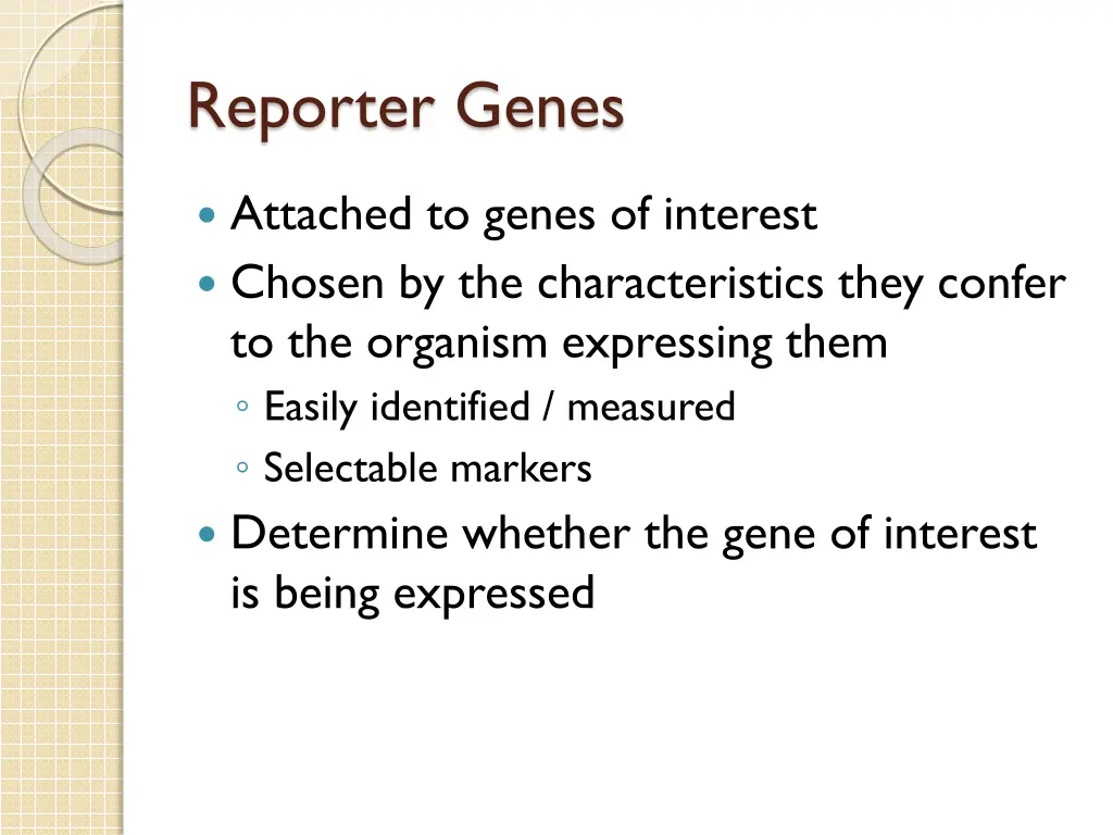 reporter genes
