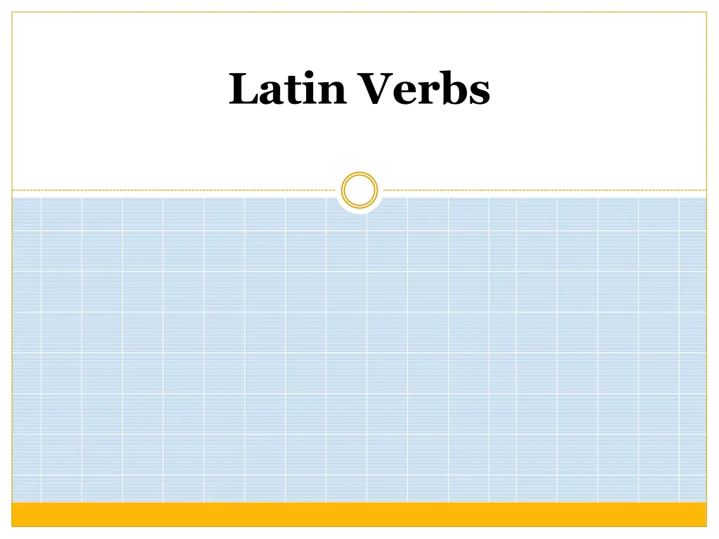 latin verbs