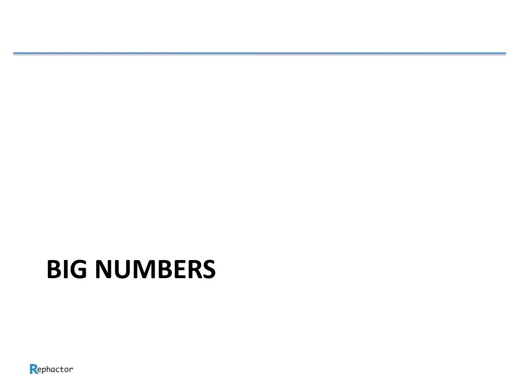 big numbers