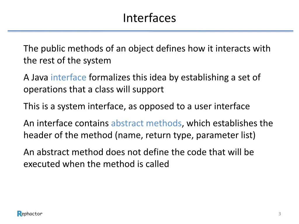 interfaces 1