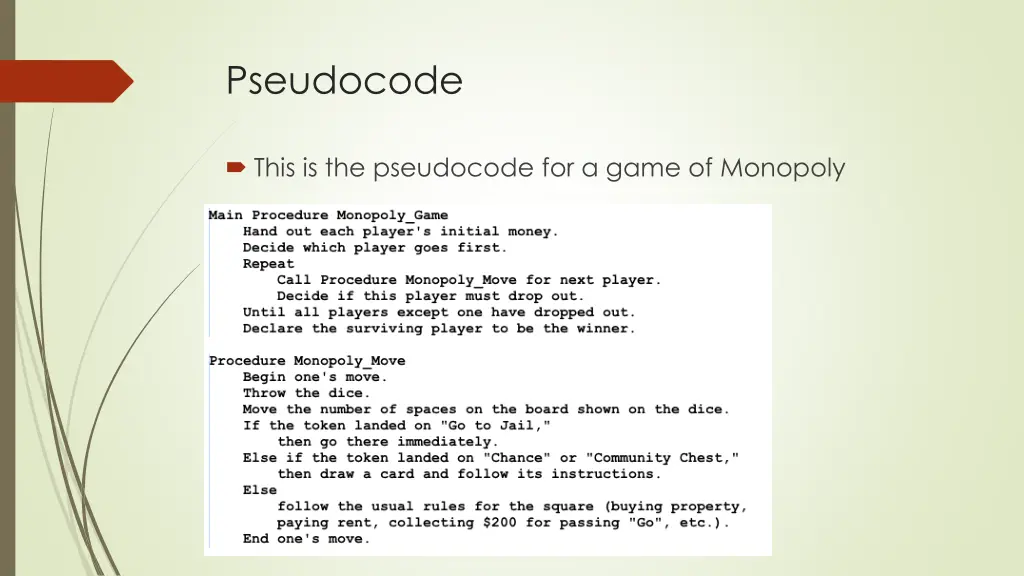 pseudocode
