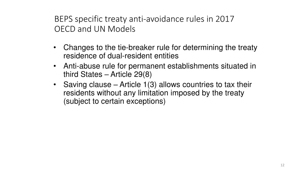 beps specific treaty anti avoidance rules in 2017 1