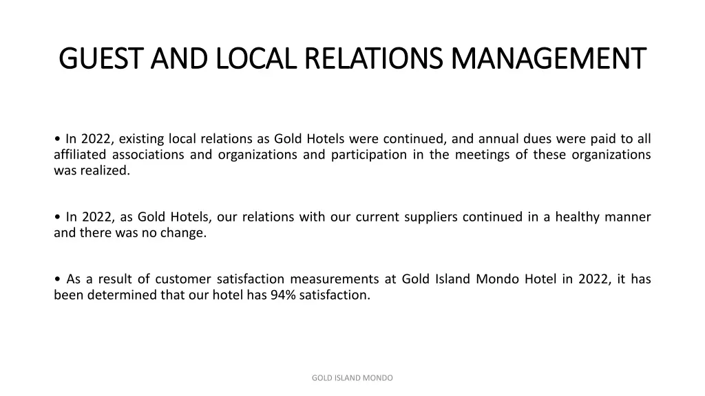 guest guest and local relations management