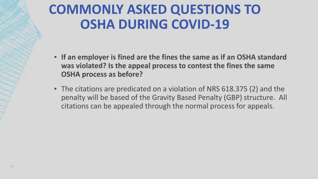 commonly asked questions to osha during covid 19 1