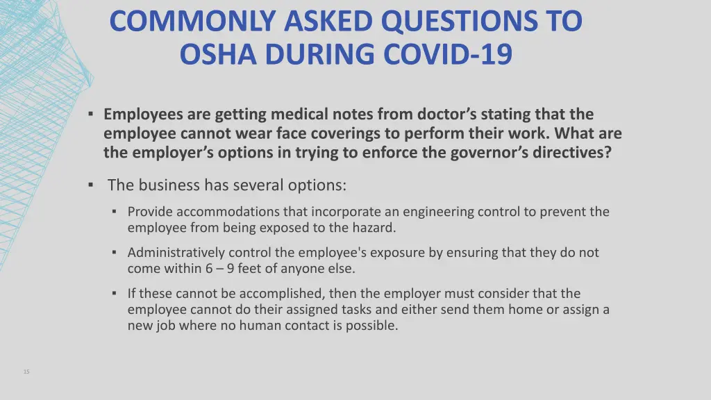 commonly asked questions to osha during covid 19 3