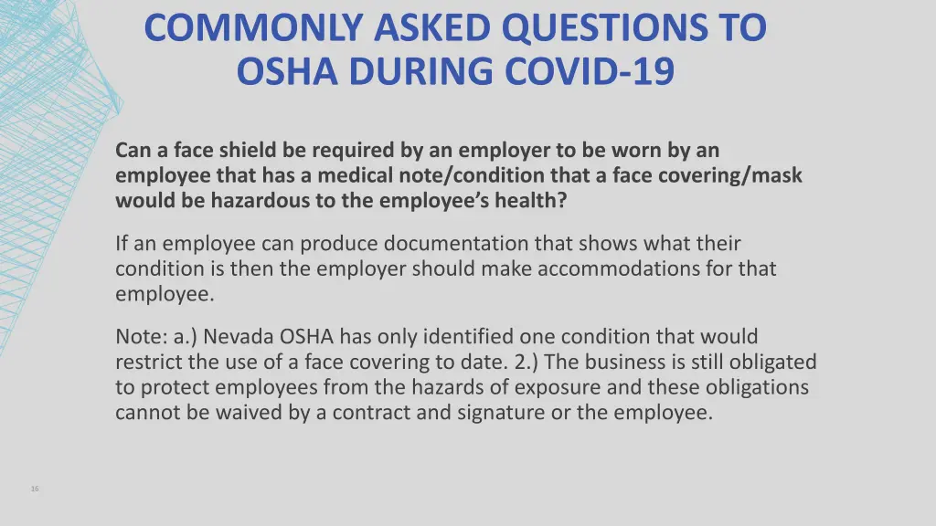 commonly asked questions to osha during covid 19 4