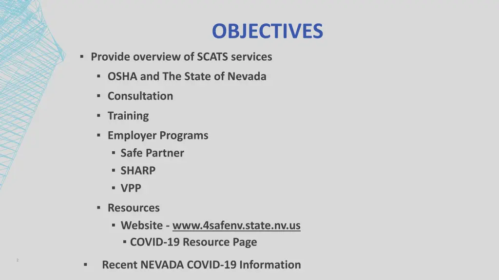 objectives