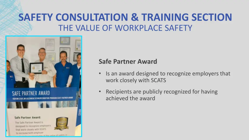 safety consultation training section the value 1