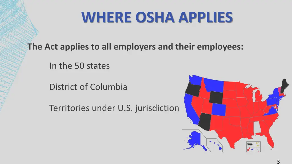 where osha applies