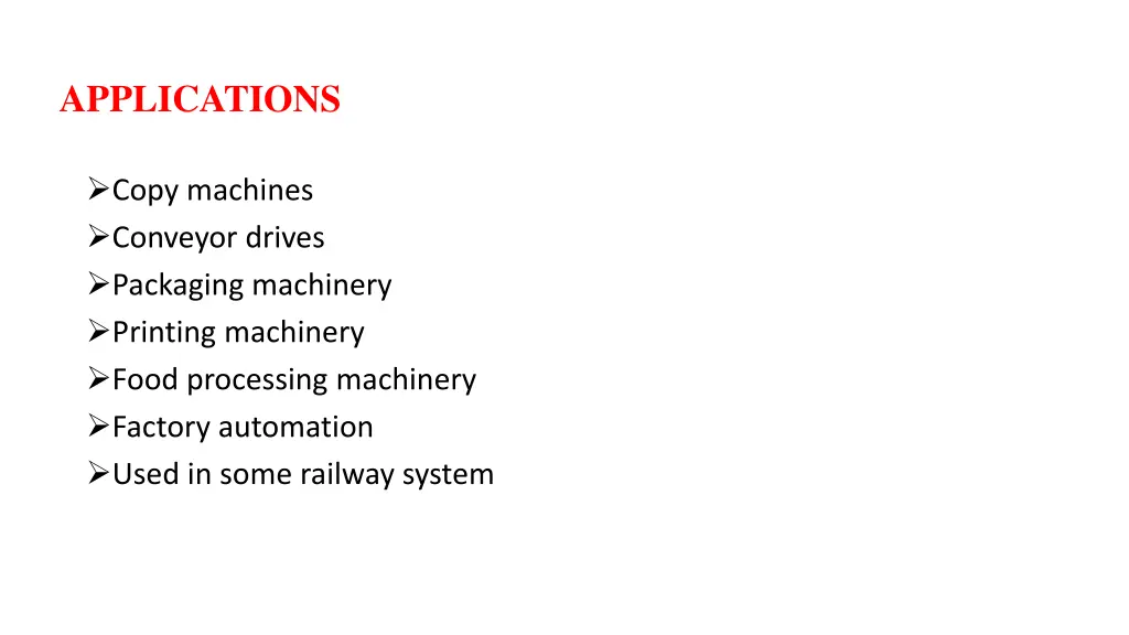 applications