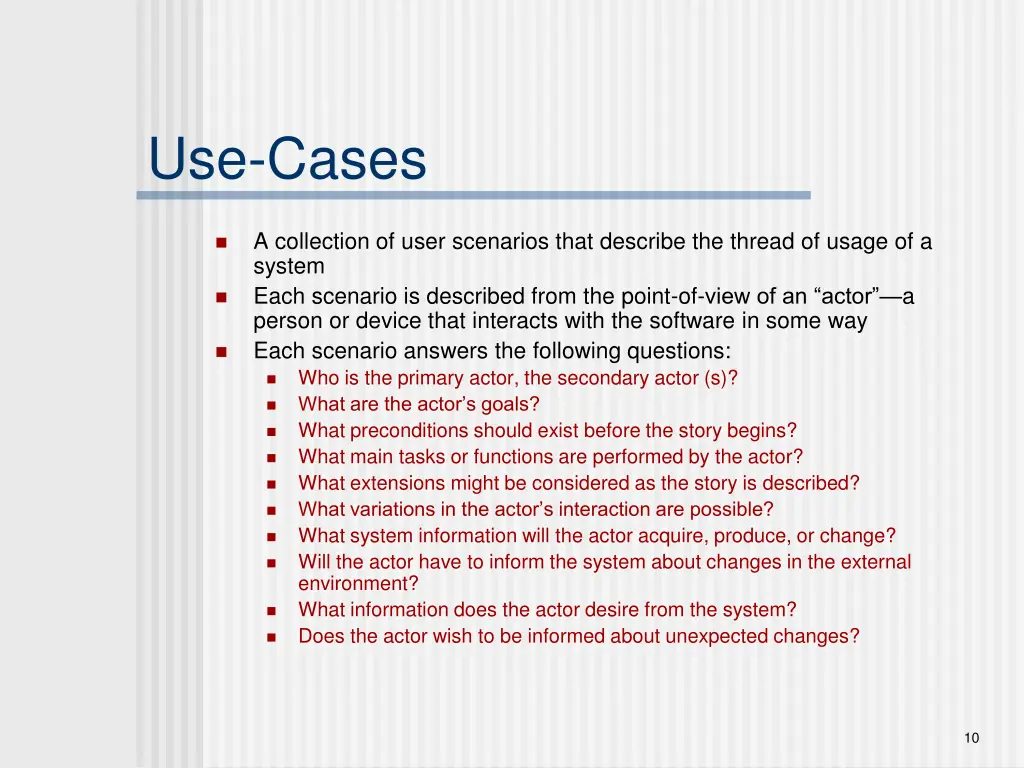 use cases