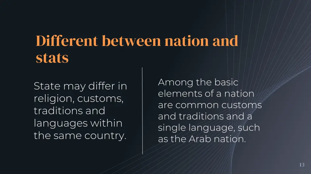 different between nation and stats