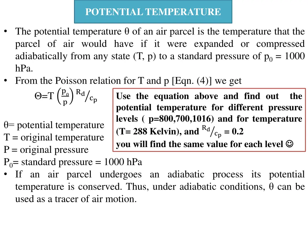 potential temperature