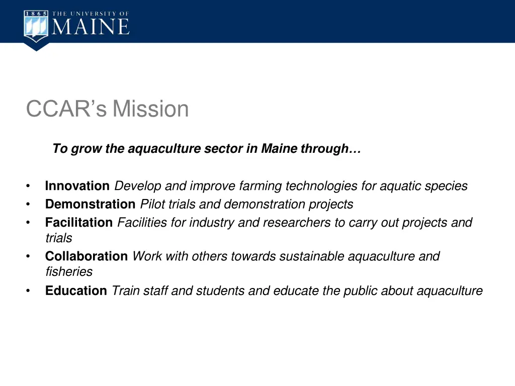 ccar s mission