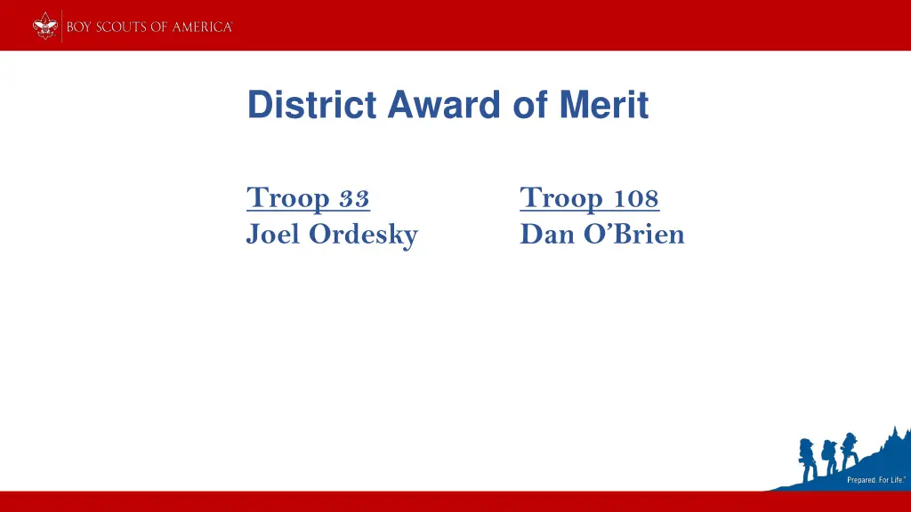 district award of merit