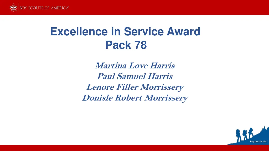 excellence in service award pack 78