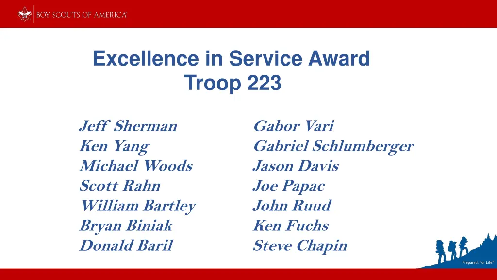 excellence in service award troop 223 3