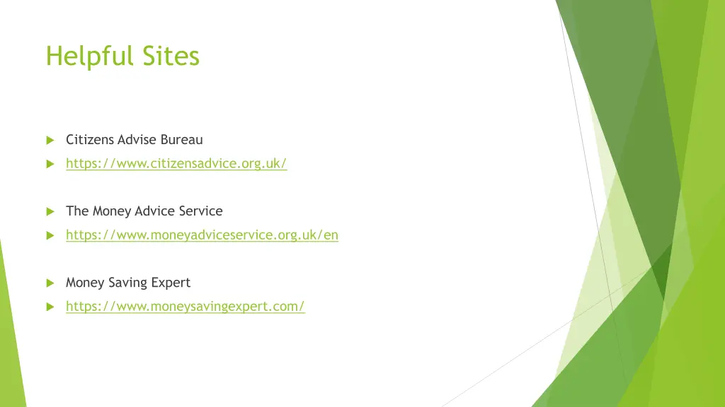 helpful sites